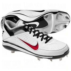 Mens Baseball Cleats Nike Air 16 White Show Elite 2 Fx Leather Low Metal Shoes